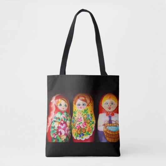 Kleurrijke Matryoshka-poppen Draagtas (Voorkant)