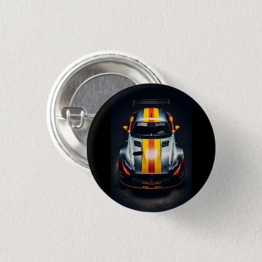 Kleurrijke Matte Race Auto Gedrukte Button (Voorkant /achterkant)