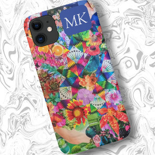 Kleurrijke Maximalist Collage Art Trendy iPhone 11 Hoesje