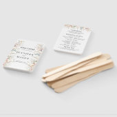 Kleurrijke Meadow Flowers Spring Wedding Program Handwaaier (Niet-gemonteerd)