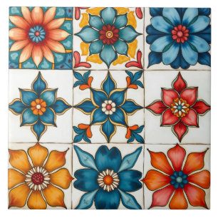 Kleurrijke, mediterrane ,mozaïek, tegeltje