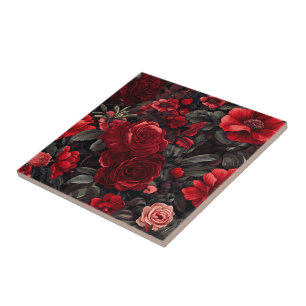 Kleurrijke mediterrane Roos Tegels voor badkamer Tegeltje