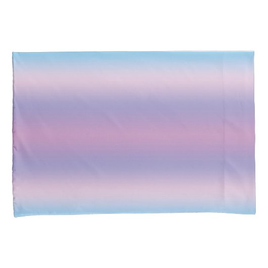 Kleurrijke Meisjes Pastel Blauw Paarse Gradiënt St Kussensloop (Voorkant-Rechts)