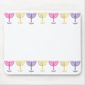 Kleurrijke Menorah Muismat (Voorkant)