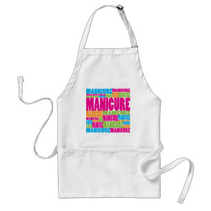 Kleurrijke mest standaard schort