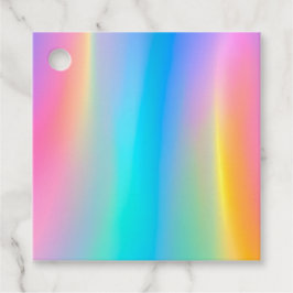 Kleurrijke Metallic Folie Kunst Cadeautags Bedankjes Labels