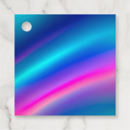 Kleurrijke Metallic Folie Kunst Cadeautags Bedankjes Labels