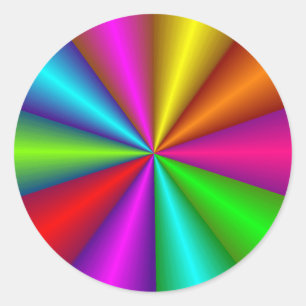 Kleurrijke Metallic Kleur Wiel Sticker
