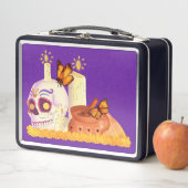 Kleurrijke Mexicaanse dag van de dode suikerschede (In situ)