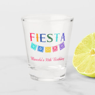 Kleurrijke Mexicaanse Fiesta Verjaardag Shot Glas