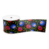 Kleurrijke Mexicaanse stijl Floral Pattern Elegant Lint (Spoel)