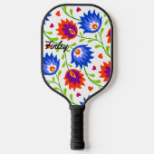 Kleurrijke Mexicaanse stijl Floral Pattern Elegant Pickleball Paddle (Voorkant)