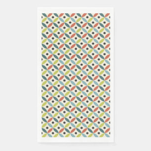 Kleurrijke Mid Century decoratie Servet