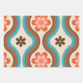 Kleurrijke middeleeuwse moderne regenboogterugloop inpakpapier vel (Voorkant 2)