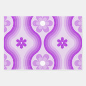 Kleurrijke middeleeuwse moderne regenboogterugloop inpakpapier vel (Voorkant)