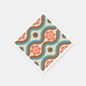 Kleurrijke middeleeuwse moderne regenboogterugloop servet (Hoek)