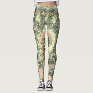 Kleurrijke militaire Camouflage Leggings