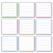 Kleurrijke Mini Checklist Planner Sticker (Voorkant)