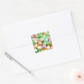 Kleurrijke miniatuur marshmallows sticker (Envelop)