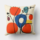 Kleurrijke minimalistische Abstract Kussen (Achterkant)