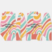 Kleurrijke minimalistische bruiloft bedankdoosjes (Ongevouwen)