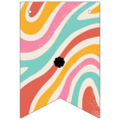 Kleurrijke minimalistische bruiloft vlaggetjes (Eerste vlag)