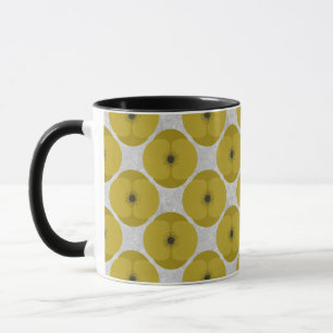 Kleurrijke Minimalistische Klaproos Getextureerde Mok