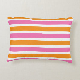 Kleurrijke minimalistische kunstprint accent kussen