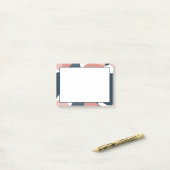 Kleurrijke, minimalistische, moderne Post-it® Notes (Op bureau)