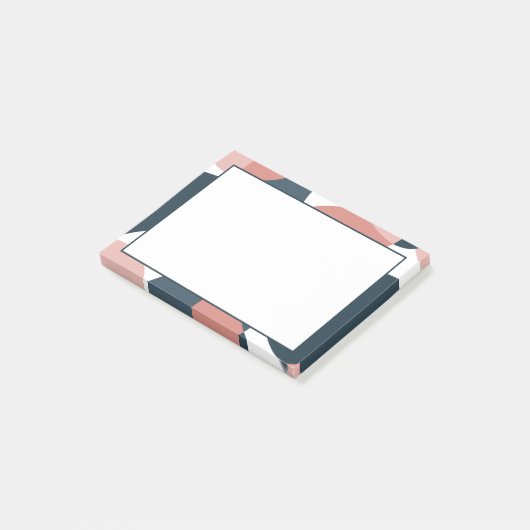 Kleurrijke, minimalistische, moderne Post-it® Notes (Schuin)