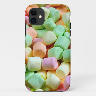Kleurrijke minimarshmallow-afdrukken iPhone 11 hoesje