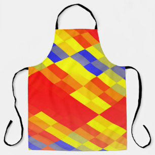 Kleurrijke mix abstracte achtergrond, beschrijving schort