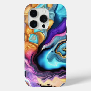 Kleurrijke mix van kleuren iPhone 15 pro case