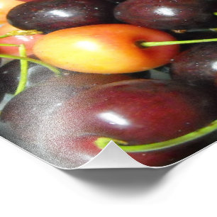 Kleurrijke Mixed Cherries Food Fotografie Prints Foto Afdruk