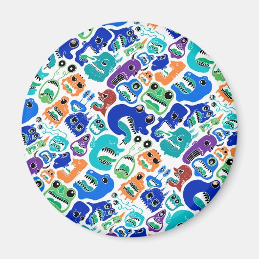 Kleurrijke mmonster gezichts patronen Case-Mate iP Magneet (Voorkant)