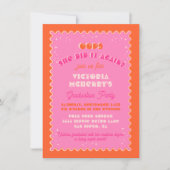 Kleurrijke Mod Bright Bold Retro Afstuderen Kaart (Voorkant)