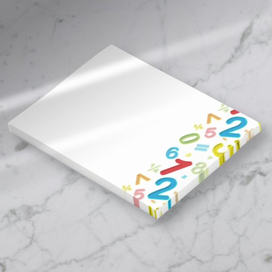 Kleurrijke Moderne 123 Getallen Wiskunde Post-it® Notes