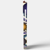 Kleurrijke, moderne Abstracte fractale kunst omhoo Case-Mate iPhone Case (Achterkant / Links)