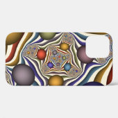 Kleurrijke, moderne Abstracte fractale kunst omhoo Case-Mate iPhone Case (Achterkant (horizontaal))
