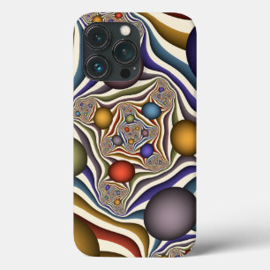 Kleurrijke, moderne Abstracte fractale kunst omhoo iPhone 13 Pro Hoesje