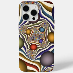 Kleurrijke, moderne Abstracte fractale kunst omhoo iPhone 15 Pro Max Hoesje