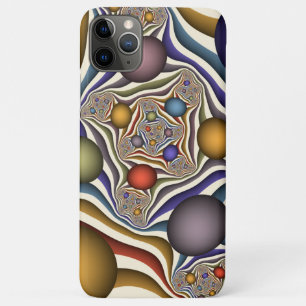 Kleurrijke, moderne Abstracte fractale kunst omhoo iPhone 11 Pro Max Hoesje