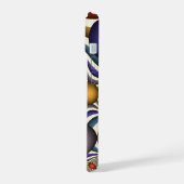 Kleurrijke, moderne Abstracte fractale kunst omhoo iPhone 15 Hoesje (Linkerkant)