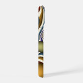 Kleurrijke, moderne Abstracte fractale kunst omhoo iPhone 15 Hoesje (Rechterkant)