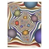 Kleurrijke, moderne Abstracte fractale kunst omhoo Tafelkleed (Voorkant)