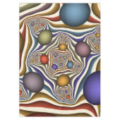 Kleurrijke, moderne Abstracte fractale kunst omhoo Tafelkleed (Voorkant)