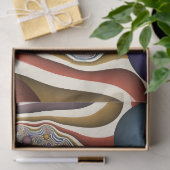 Kleurrijke, moderne Abstracte fractale kunst omhoo Tissuepapier (Geschenk)