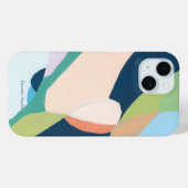 Kleurrijke Moderne Abstracte Kunst Aangepaste Naam Case-Mate iPhone Case (Achterkant (horizontaal))