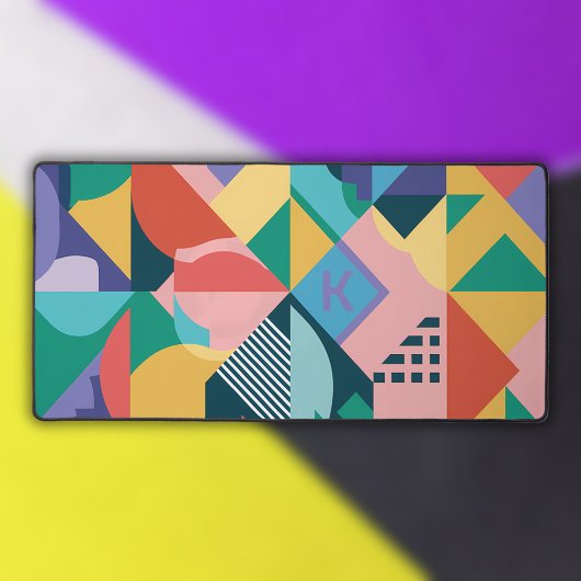 Kleurrijke moderne Abstracte kunst Bureaumat