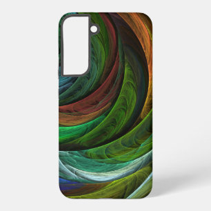 Kleurrijke moderne abstracte kunstpatroon elegant samsung galaxy hoesje